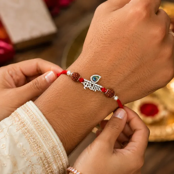 Temple_Tales_Morpankh_Krishna_Kavach_Silver_Rudraksha_Rakhi_for_Raksha_Bandhan
