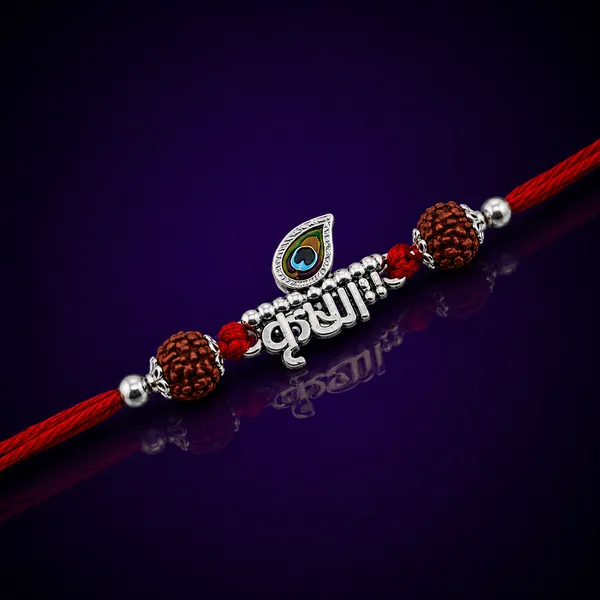 Temple_Tales_Morpankh_Krishna_Kavach_Silver_Rudraksha_Rakhi_for_Raksha_Bandhan