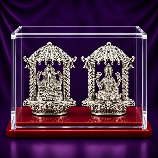 Temple_Tales_Pure_925_Sterling_Silver_Mahaveer_Ganesh_Ji_&_Amruta_Lakshmi_Ji_Idol_Set_23.5g_|_Lakshmi_Ganesh_Murti_for_Diwali_Pooja,_Dhanteras,_Wealth_&_Prosperity_|_Premium_Diwali_Gift