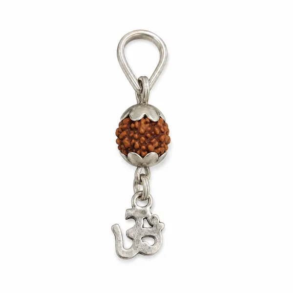 925_Sterling_Silver_Aum_Brown_Rudraksh_Pendant_|_Mahadev_Spiritual_Jewelry_|_Temple_Tales
