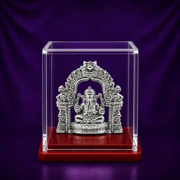Temple_Tales_Pure_925_Sterling_Silver_Gajanand_Ganesh_Ji_Idol_10g_|_Traditional_Elephant_God_Murti_for_Home_Temple_&_Festive_Gifting