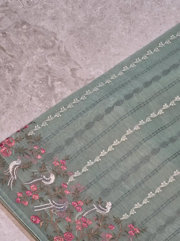 Pastel_Green_Kora_Floral_Embroidered_Saree_For_Women