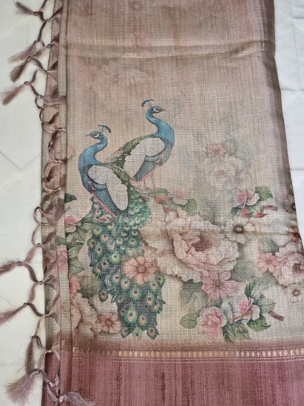 Blush_Pink_Kora_Peacock_Floral_Print_Saree_For_Women