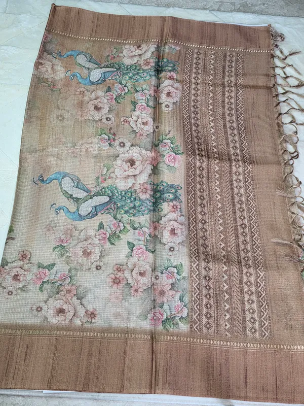 Nude_Beige_Kota_Floral_Embroidered_Tassel_Saree_For_Women