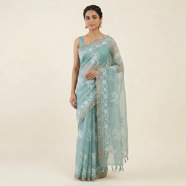 Pastel_Blue_Tissue_Kora_Floral_Embroidered_Saree_For_Women