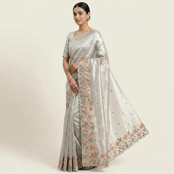 Ash_Grey_Tissue_Floral_Embroidered_Saree_For_Women