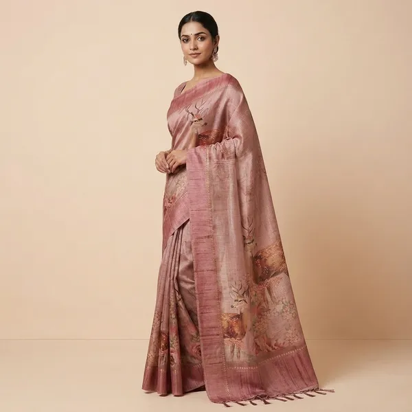 Soft_Pink_Kora_Digital_Floral_Print_Saree_For_Women