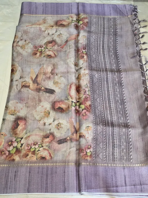 Lavender_Kota_Digital_Floral_Print_Saree_For_Women