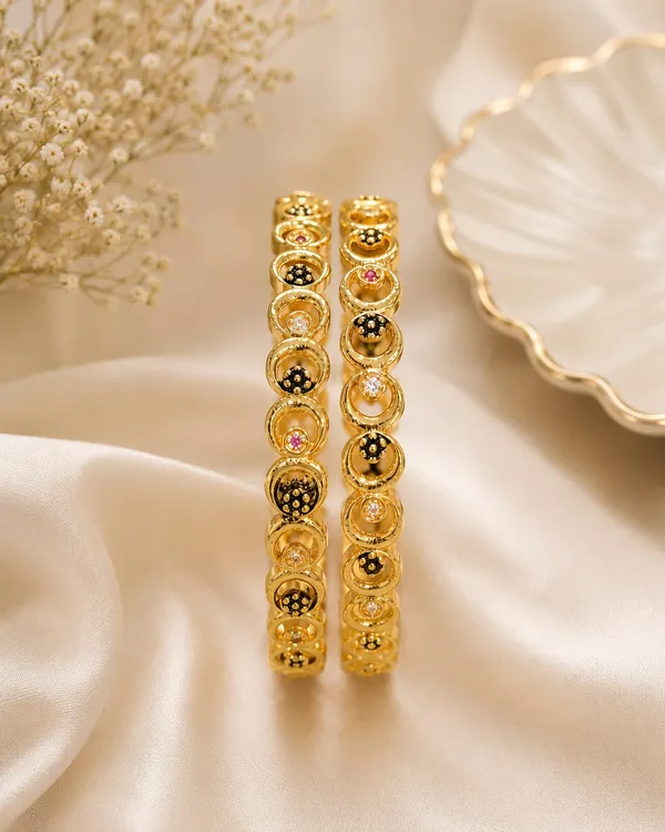 Gold_Copper_Bangle_Set_For_Women