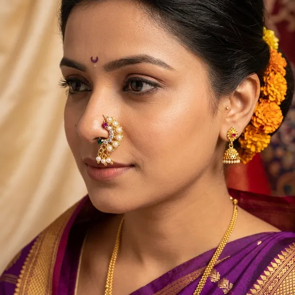 Golden_Pearl_Embellished_Ear_Cuff_Earrings_for_Women