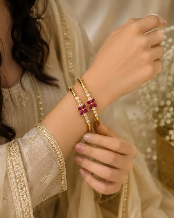 Gold_Copper_Bangle_Set_For_Women