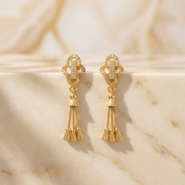 Gold_Copper_Drop_Earrings_For_Women