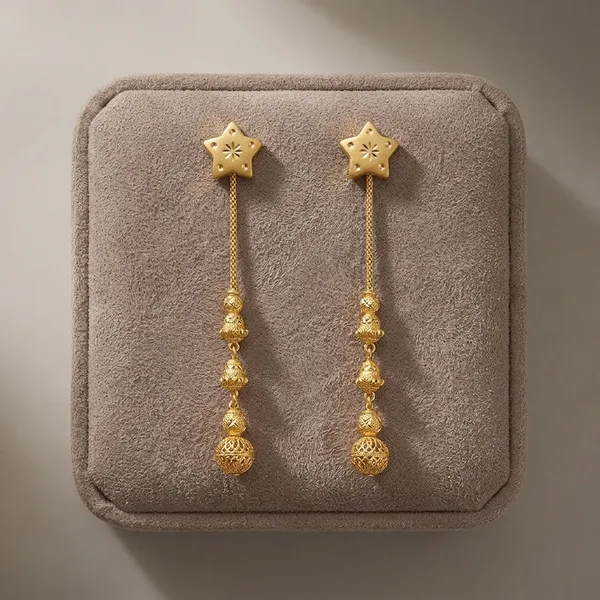 Gold_Copper_Drop_Earrings_For_Women