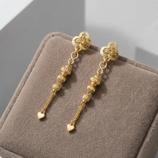 Gold_Copper_Drop_Earrings_For_Women