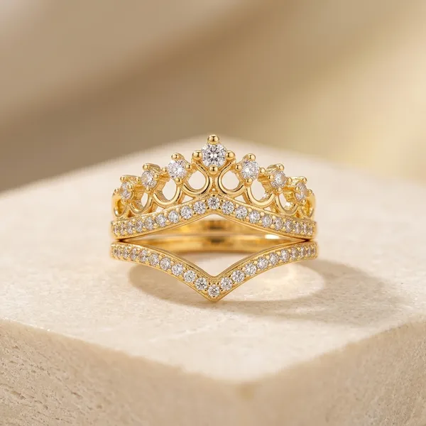 Gold_Copper_Stackable_Ring_Set_For_Women