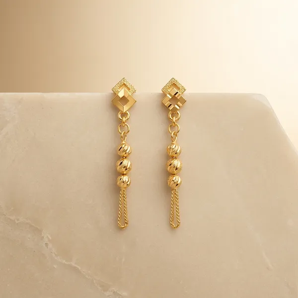 Gold_Copper_Drop_Earrings_For_Women