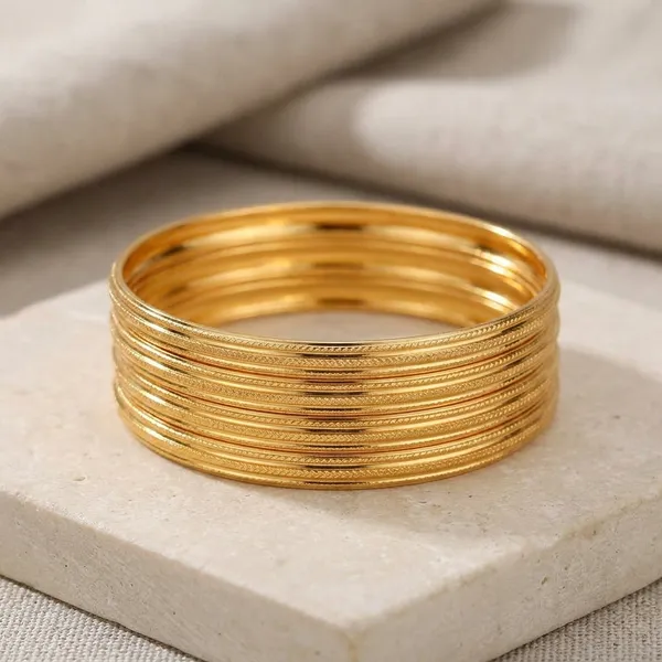 Gold_Copper_Bangle_Set_For_Women