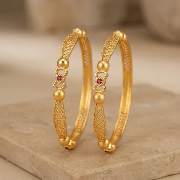 Gold_Copper_Bangle_Set_For_Women