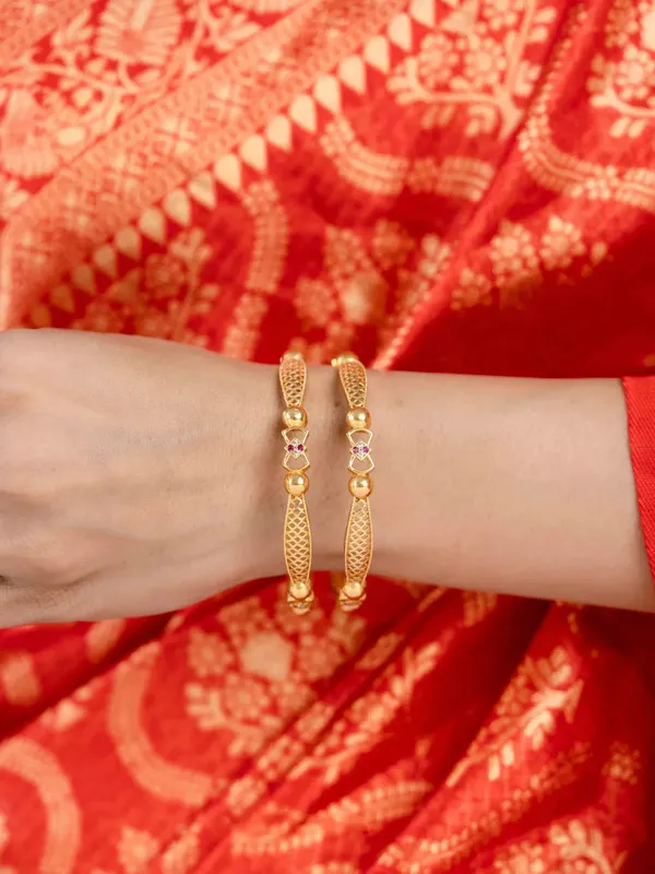 Gold_Copper_Bangle_Set_For_Women