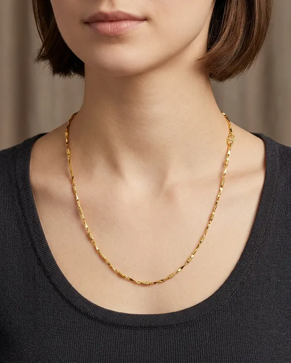 Gold_Toned_Twisted_Chain_Necklace_for_Women