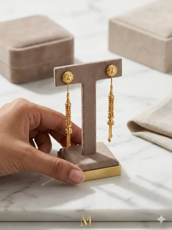 Gold_Copper_Tassel_Drop_Earrings_For_Women
