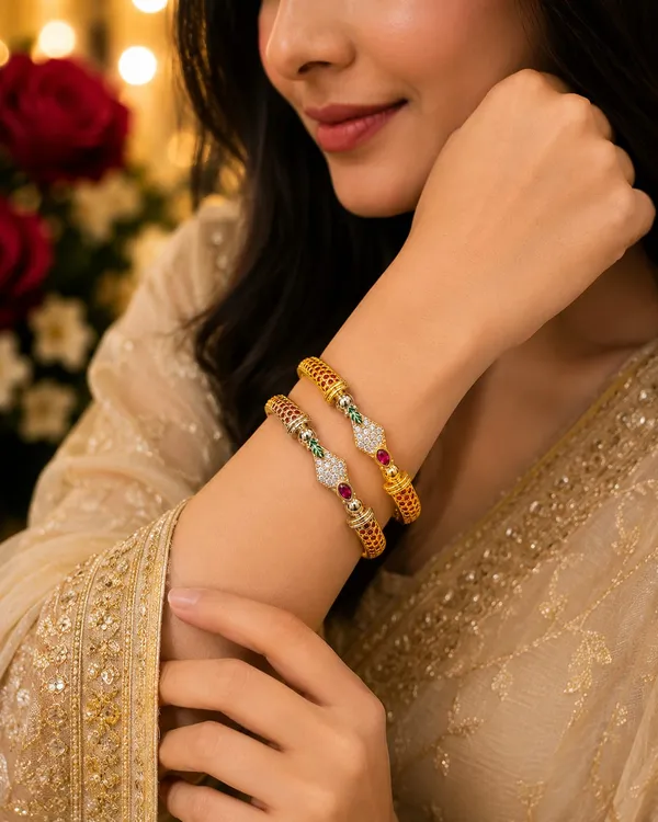 Gold_Copper_Bangle_Set_For_Women