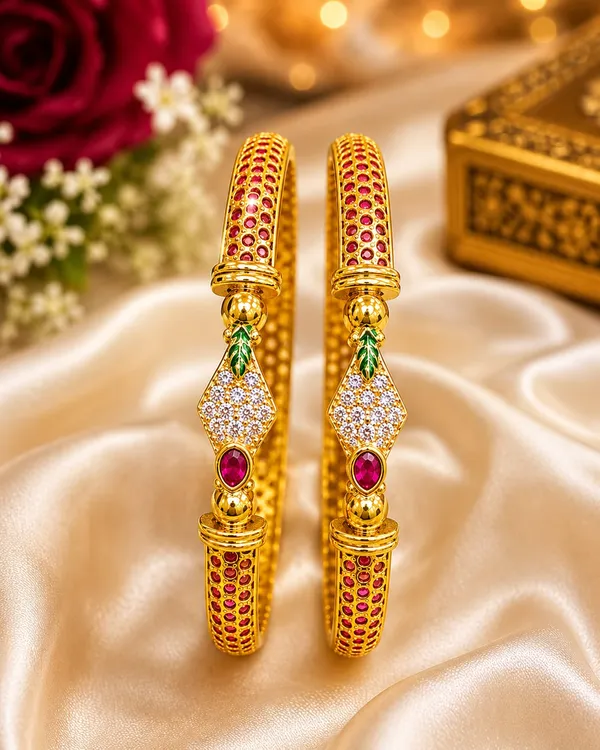Gold_Copper_Bangle_Set_For_Women