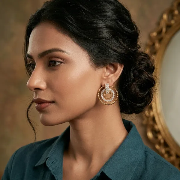 Gold_Tone_Crystal_Embellished_Double_Circle_Drop_Earrings