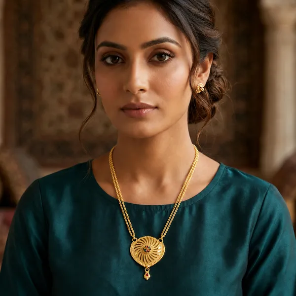Golden_Filigree_Flower_Pendant_with_Multicolor_Stones