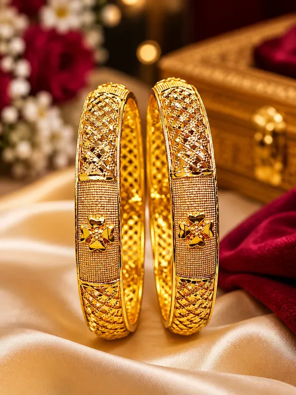 Gold_Copper_Bangle_Set_For_Women