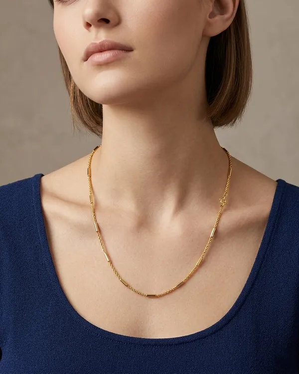 Gold_Plated_Twisted_Chain_Necklace_for_Women