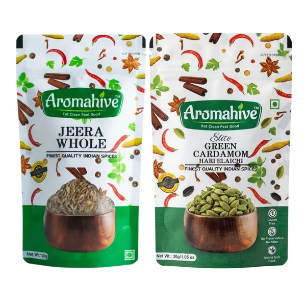 Aromahive_Jeera_Whole_100_G_Aromahive_Elite_Green_Cardomom_30_G