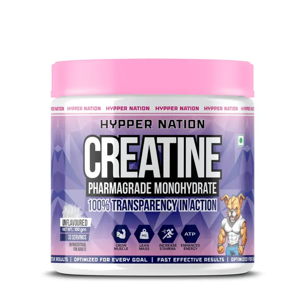 Creatine_Pharmagrade_Monohydrate_100_Gram_33_Servings_Unflavoured