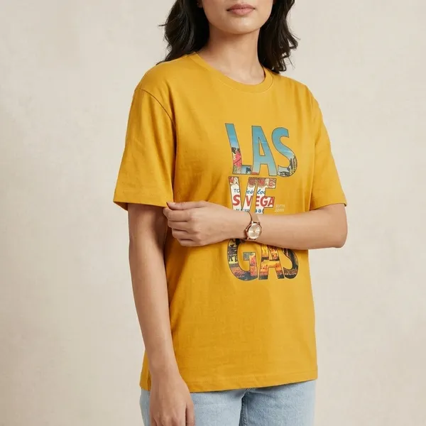 Oversized_Mustard_Yellow_Cotton_Relaxed_Fit_Las_Vegas_Graphic_T-Shirt_For_Women