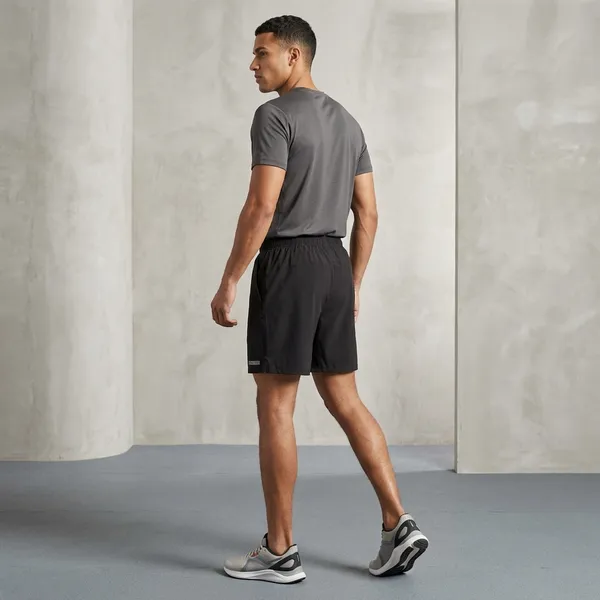 Oversized_Black_Poly_Lycra_Gym_Shorts_For_Men