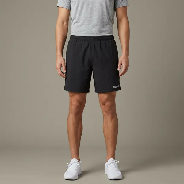 Oversized_Black_Poly_Lycra_Gym_Shorts_For_Men