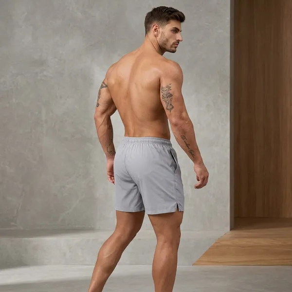 Oversized_Grey_Poly_Lycra_Quick_Dry_Shorts_For_Men