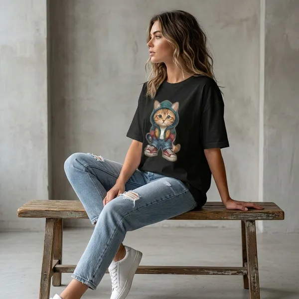 Oversized_Black_Cotton_Graphic_Print_T-Shirt_For_Women