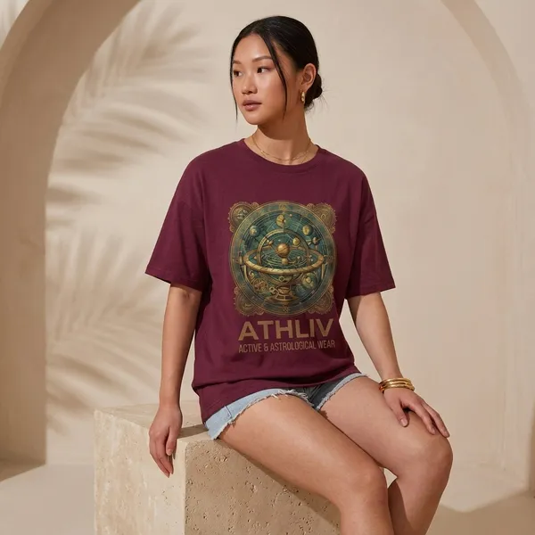 Oversized_Maroon_Cotton_Graphic_Print_T-Shirt_For_Women