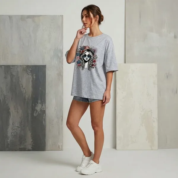 Oversized_Grey_Cotton_American_Graphic_Print_T-Shirt_For_Women