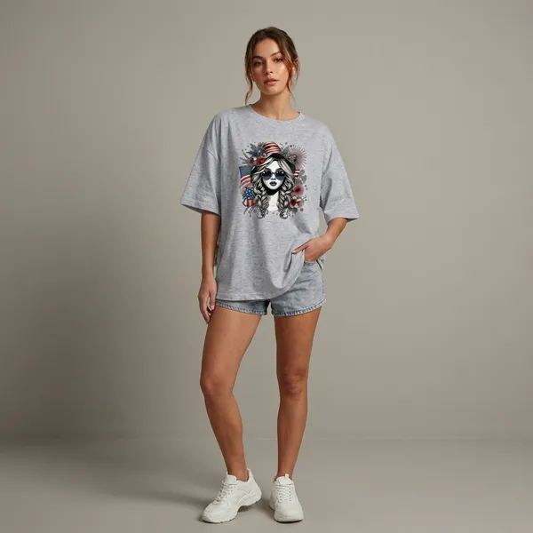 Oversized_Grey_Cotton_American_Graphic_Print_T-Shirt_For_Women