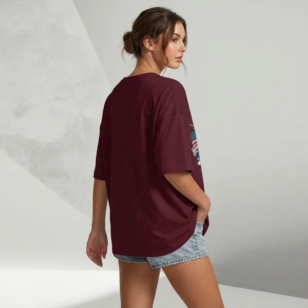 Oversized_Maroon_Cotton_Graphic_Print_T-Shirt_For_Women