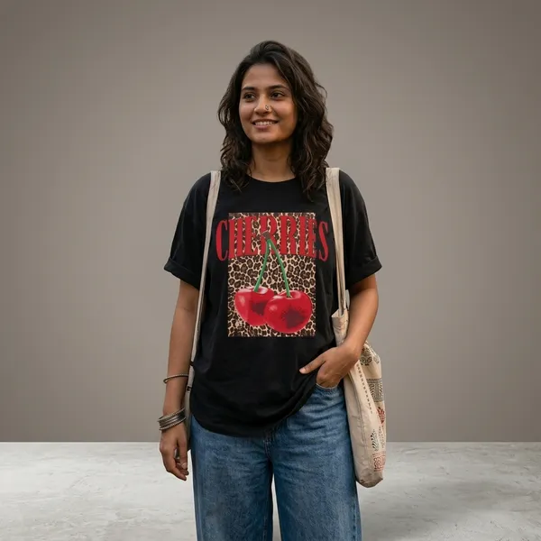 Oversized_Black_Cotton_Cherry_Graphic_T-Shirt_For_Women