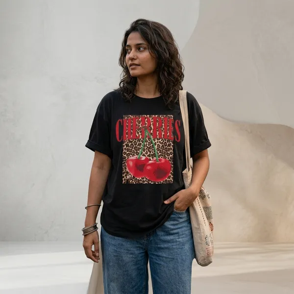 Oversized_Black_Cotton_Cherry_Graphic_T-Shirt_For_Women