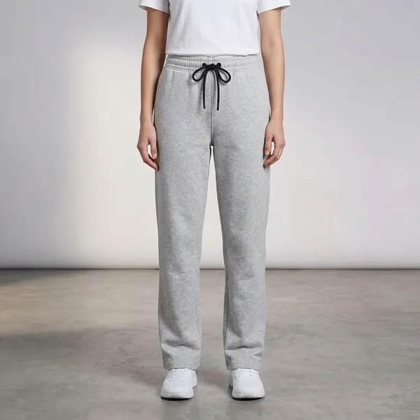Oversized_Grey_Cotton_Blend_Terry_Drawstring_Track_Pants_For_Women