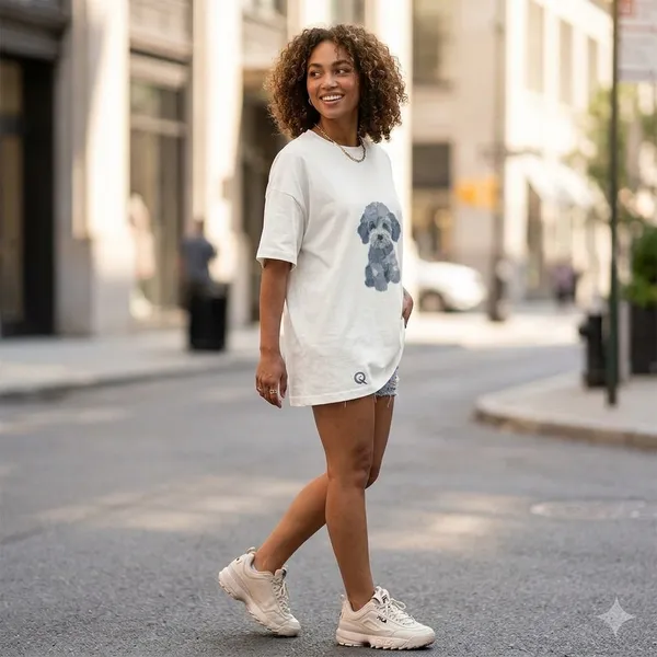 Oversized_White_Cotton_Dog_Print_T-Shirt_For_Women