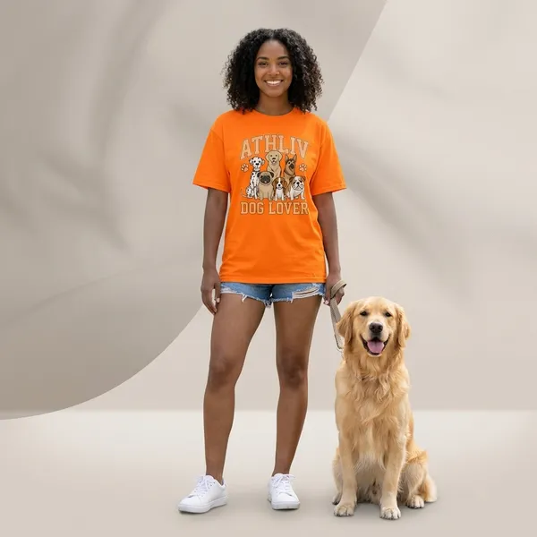 Oversized_Orange_Cotton_Dog_Lover_Graphic_T-Shirt_For_Women