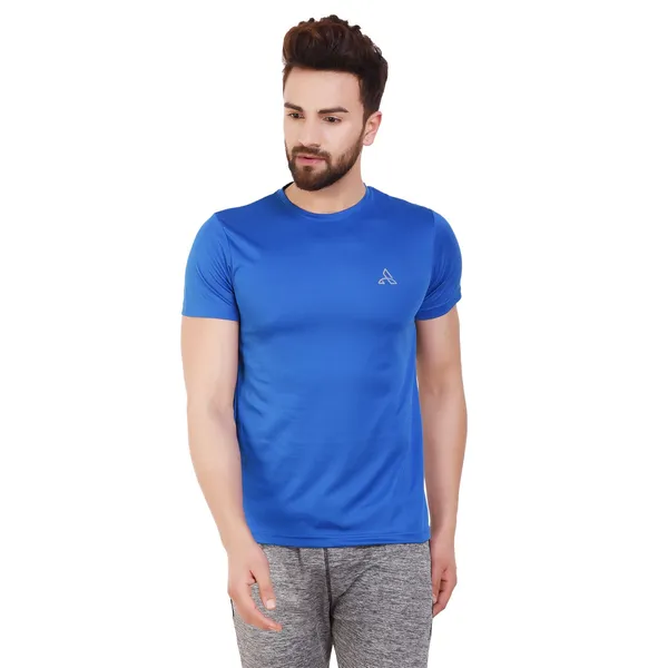 Royal_Blue_Polyester_Short_Sleeve_Sports_T-Shirt_For_Men