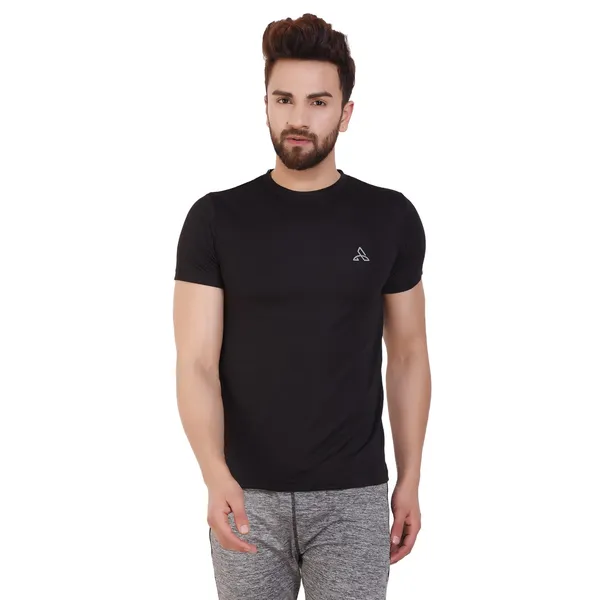 Black_Polyester_Dry_Fit_Round_Neck_T-Shirt_For_Men