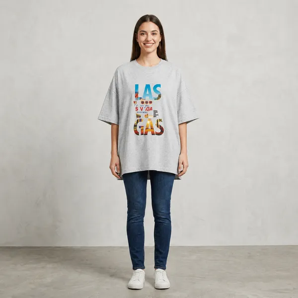 Oversized_Grey_Cotton_Las_Vegas_Graphic_T-Shirt_For_Women